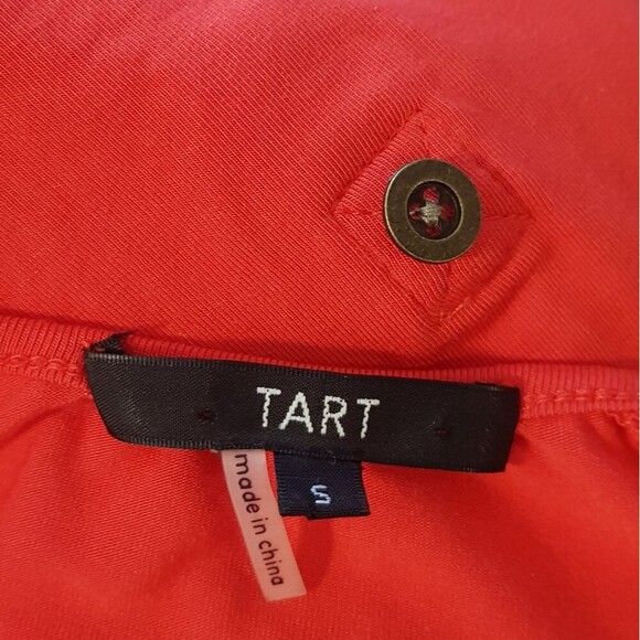 Tart Collection Womens Size S Modal Blend Popover Tunic Dress Red - Picture 2 of 7